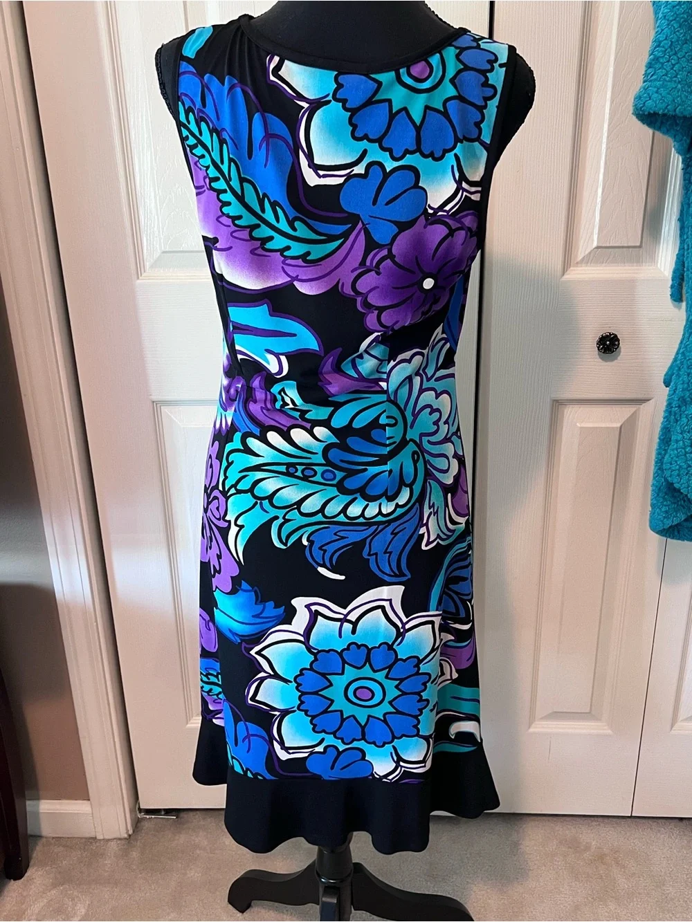 Connected Apparel Sleeveless Floral Dress Women’s Size 8 - Picture 2 of 7